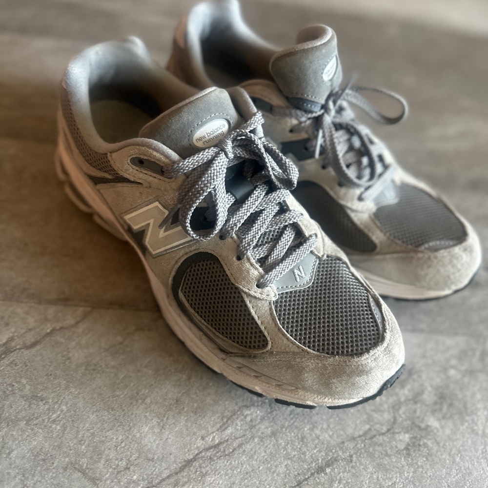 New Balance 2002R Light Gray and Dark Gray Sneakers